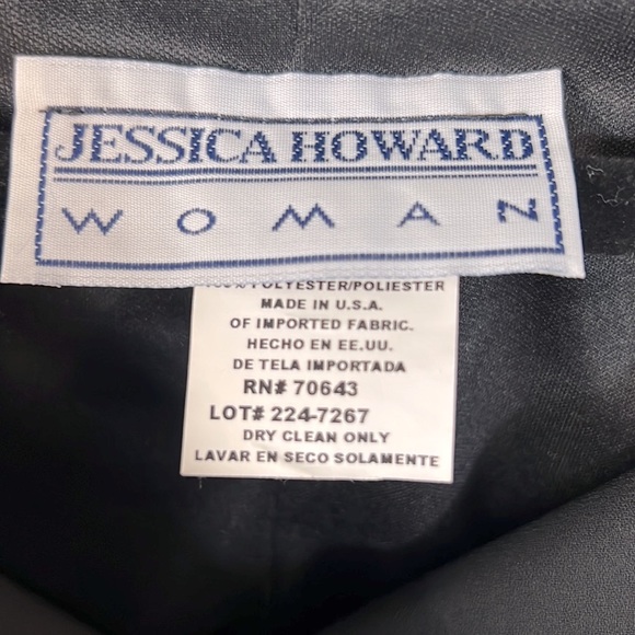 Jessica Woman Gown Black Short Sleeve Scoop Neck Line Size 20 W Worn Once - Picture 3 of 5